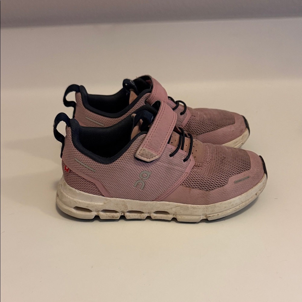 Kids Pink Sneakers with Velcro Strap